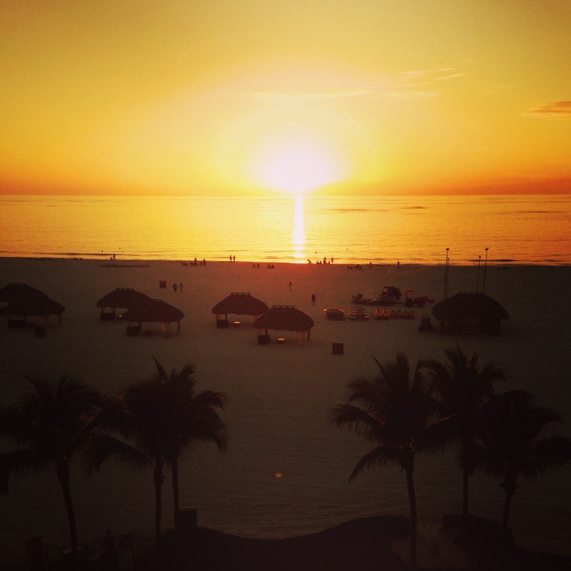 Sunset from Marriott Resort Marco Island, Florida