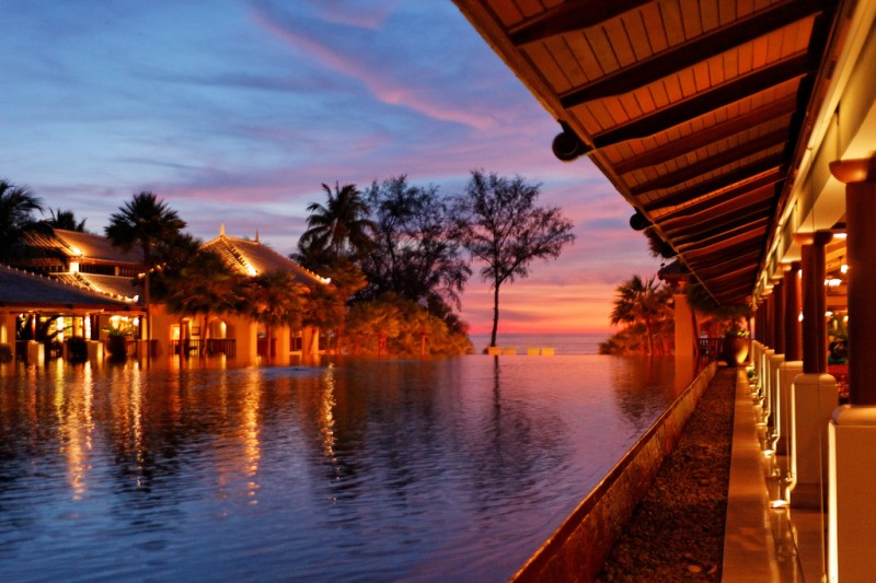 Sunset at JW Marriott Phuket Resort & Spa, Mai Khao Beach, Phuket, Thailand