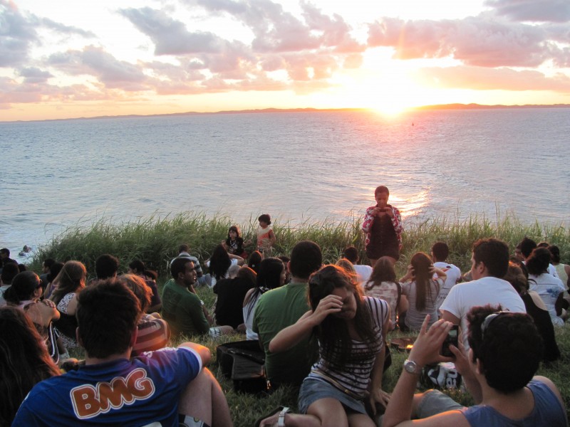 Sunset Near Barra Lighthouse in Salvador, Brazil Sunset Near Barra Lighthouse in Salvador, Brazil