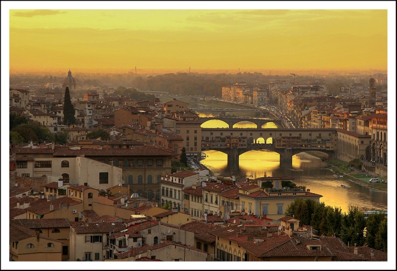 Sunset Over Santo Spirito, Florence