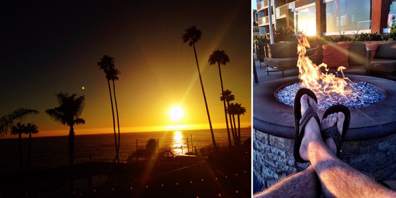 Sunset at SeaCrest Oceanfront Hotel in Pismo Beach, California