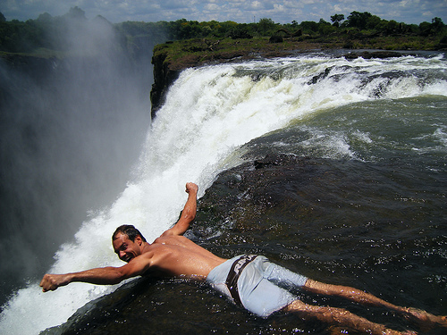 Swimming Victoria Falls