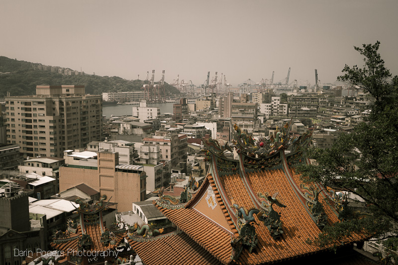 Temple and Shipyard, Keelung, Taiwan