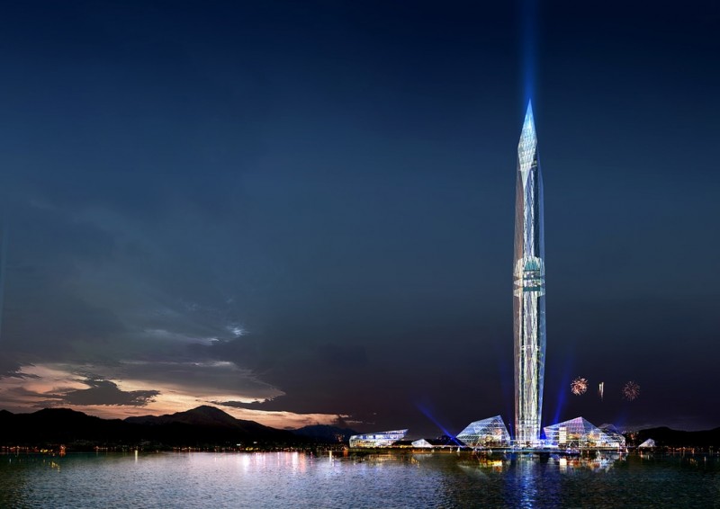 The "Invisible" Tower Infinity, Seoul, South Korea (rendering)