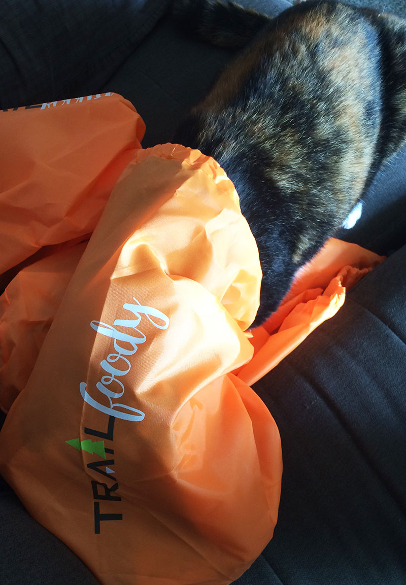 Lizzie in the Trailfoody Subscription Bag