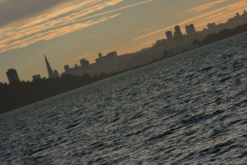 Sunset on the Transamerica Pyramid, San Francisco