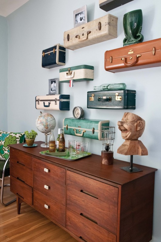 Travel Suitcase Wall Shelves