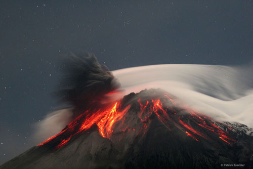 Tungurahua Volcano Erupts