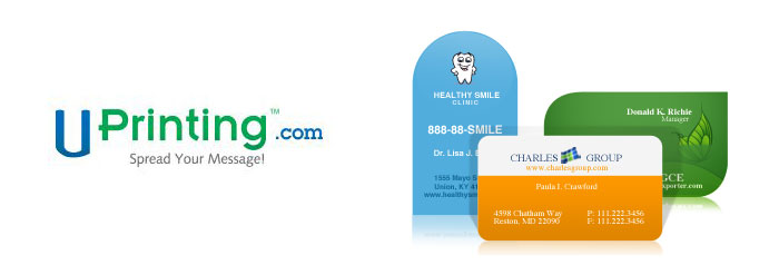 UPrinting.com Die-Cut Business Cards UPrinting.com Die-Cut Business Cards