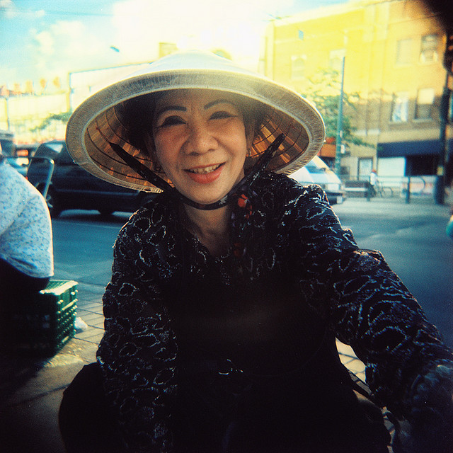 Vietnamese Woman on Street, Toronto, Canada