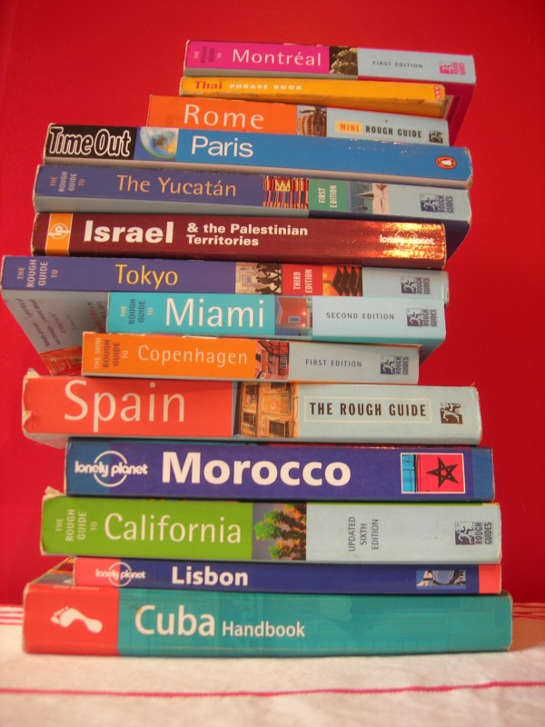 Stack of World Travel Guides Stack of World Travel Guides