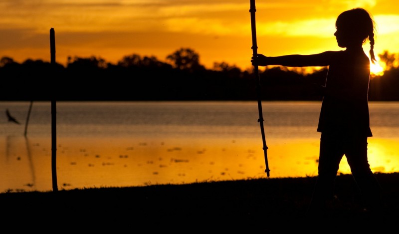 Young Nomad Girl at Sunset Young Nomad Girl at Sunset