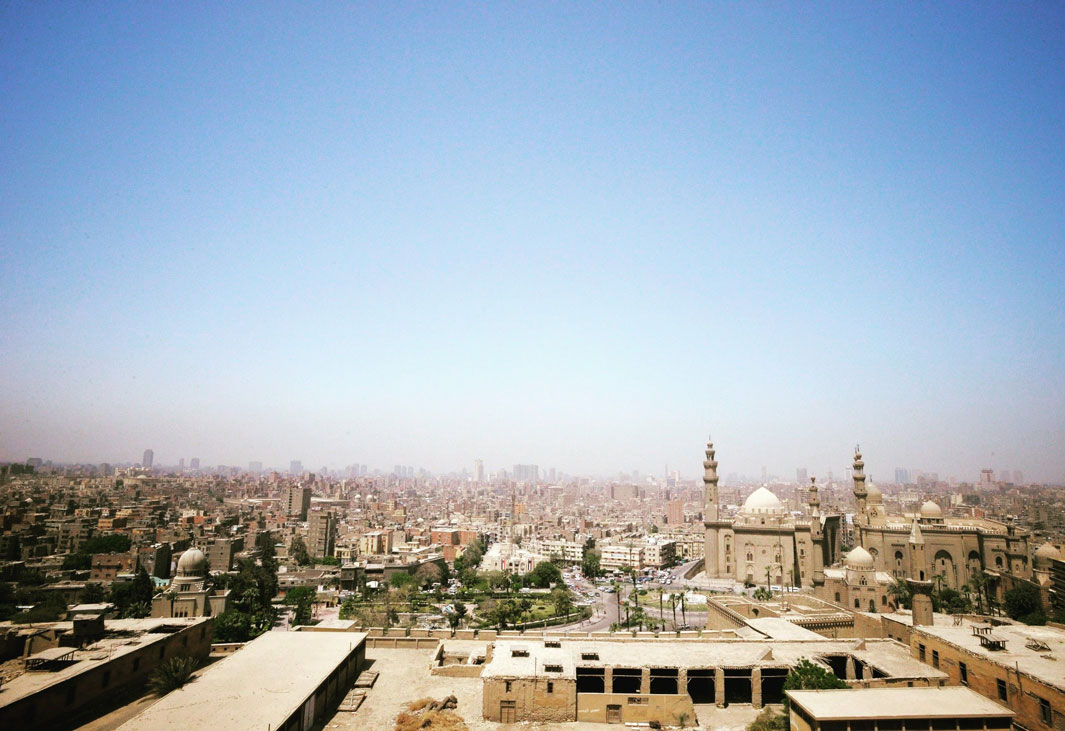 Skyline of Cairo, Egypt (seen from The Citadel)