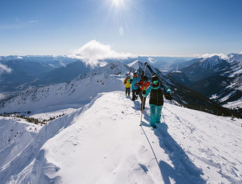 Hiking Kicking Horse Ski Resort, British Columbia, Canada