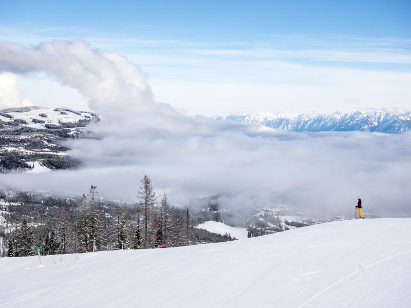 Powder Skiing at Kimberley Ski Resort, BC