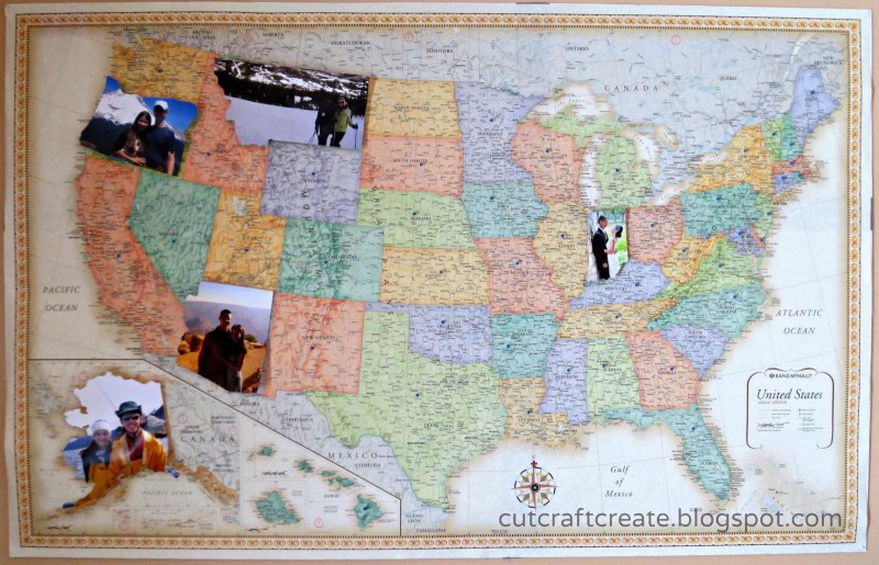 'United States of Us" Travel Map Decoration